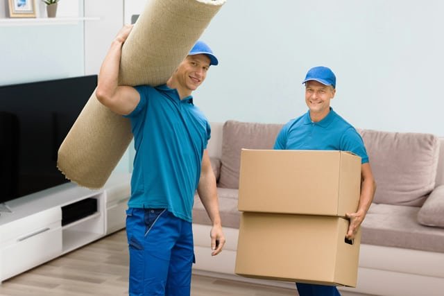 Worker checking inventory